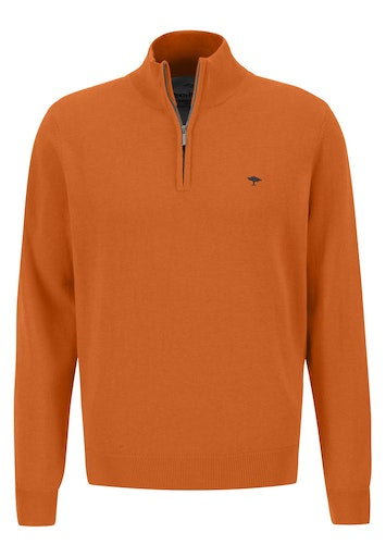 Plain Troyer Zip - Burnt Orange