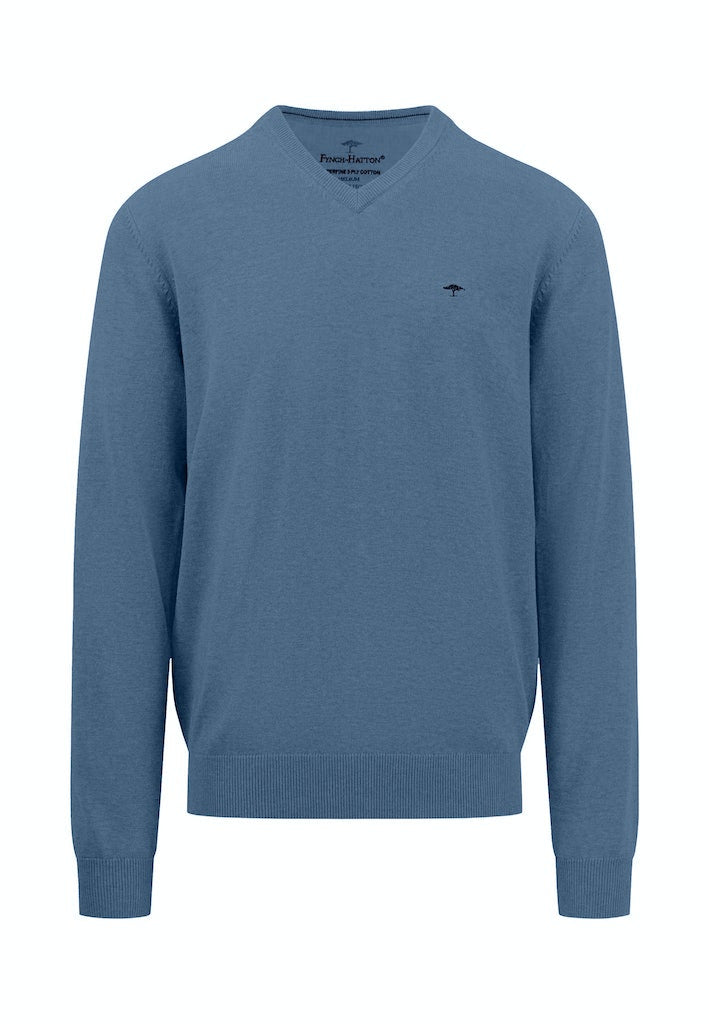 V Neck Jumper - Royal