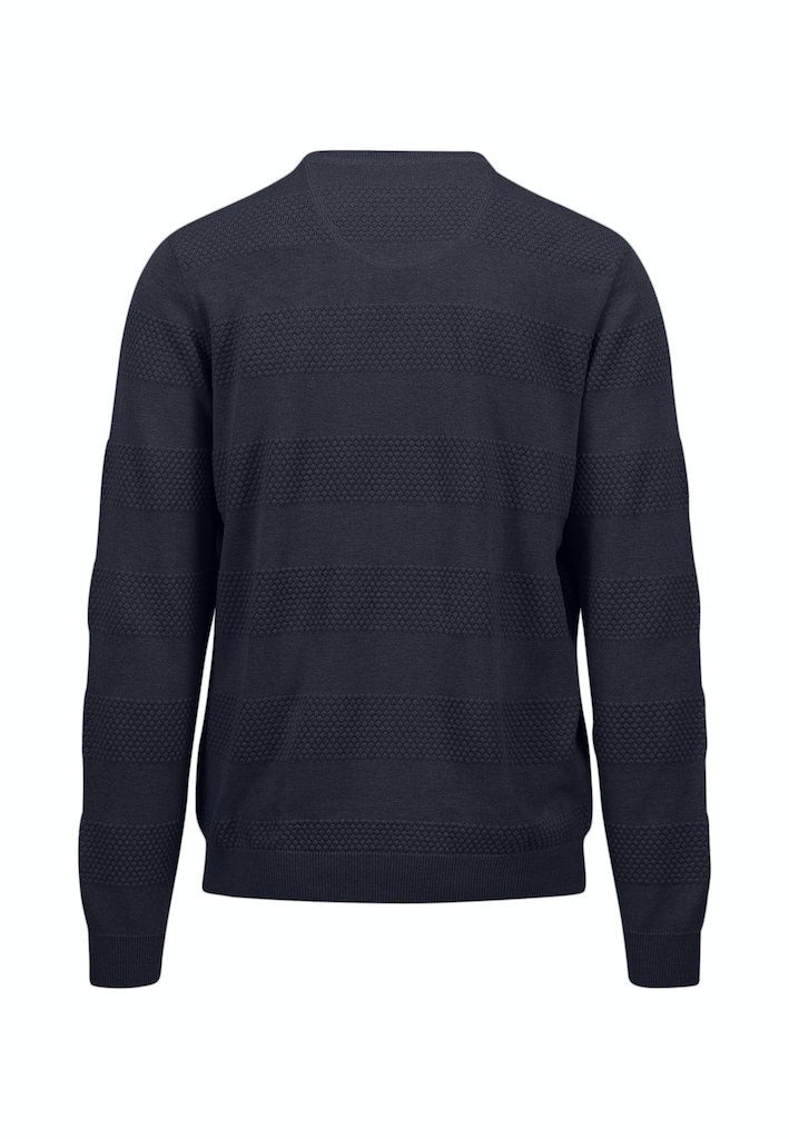 Round Neck Jumper - Navy