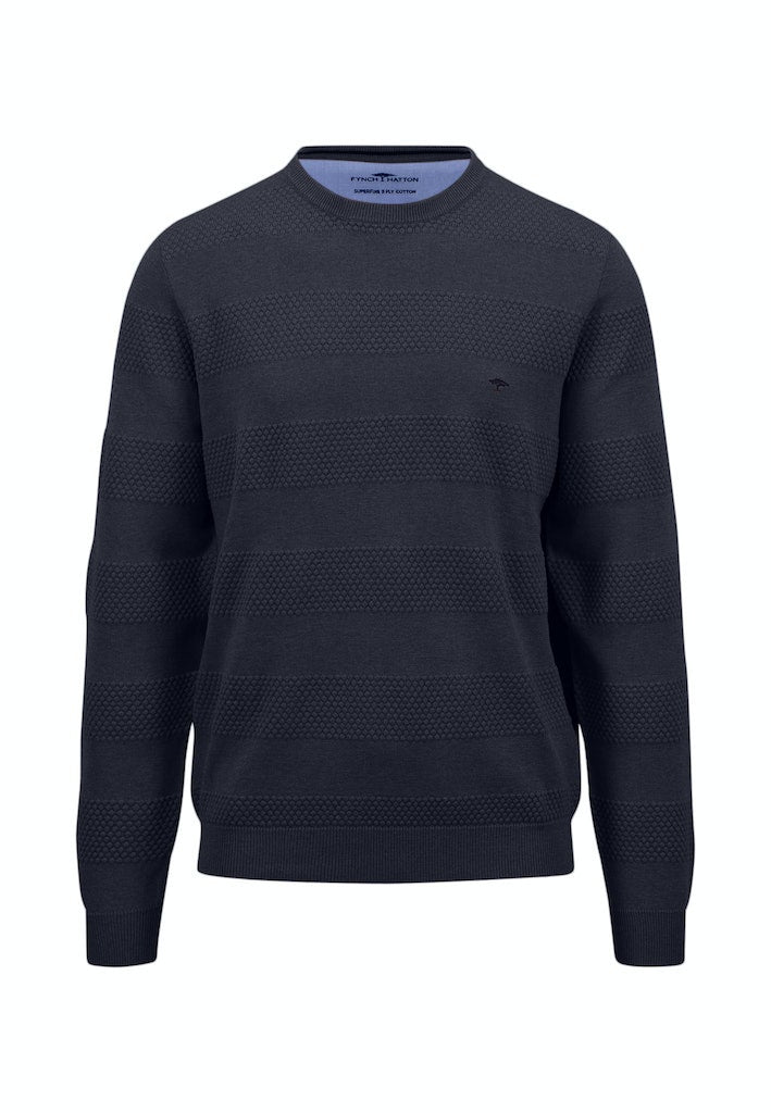 Round Neck Jumper - Navy