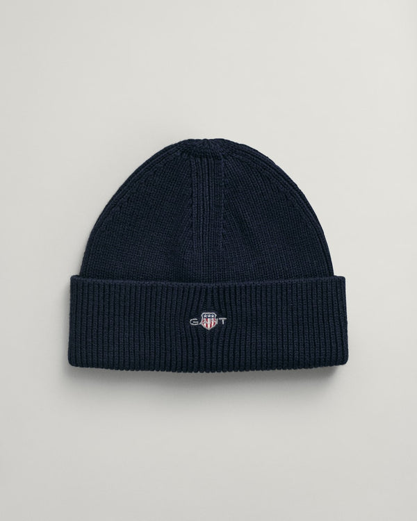 Shield Cotton Beanie - Evening Blue