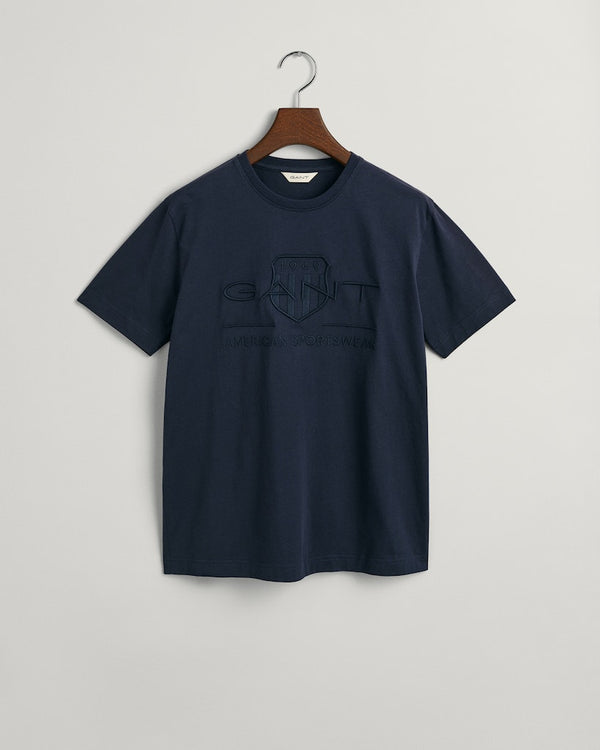 Tonal Shield T-Shirt - Evening Blue