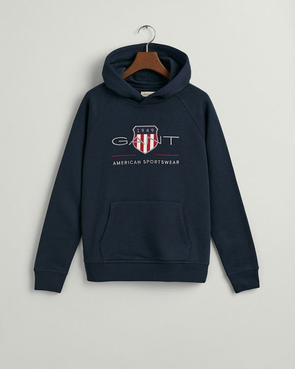 Archive Shield Hoodie - Evening Blue