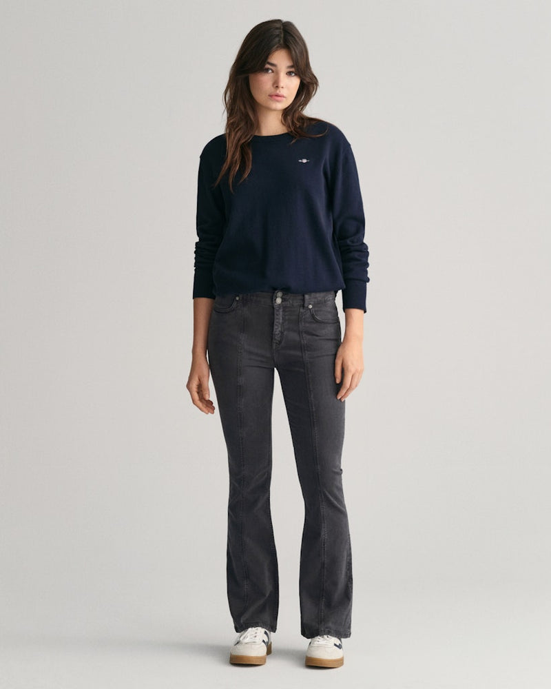 Shield Classic Round Neck Jumper - Evening Blue