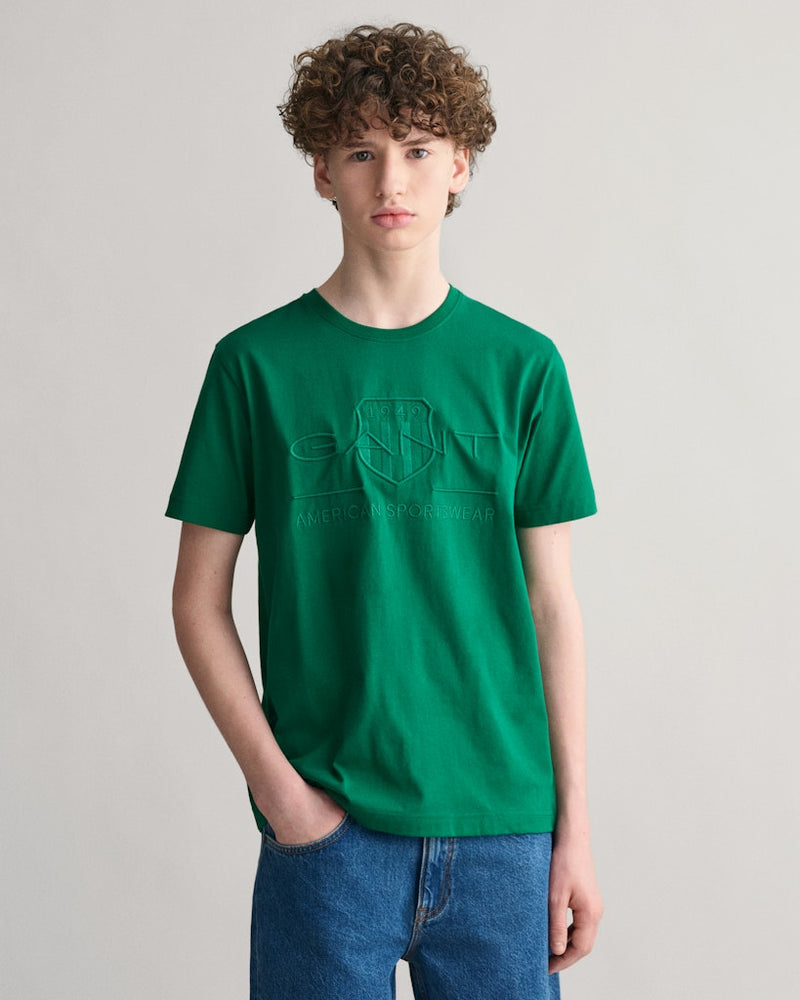 Tonal Shield T-Shirt - Wild Green