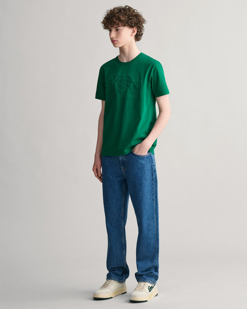 Tonal Shield T-Shirt - Wild Green