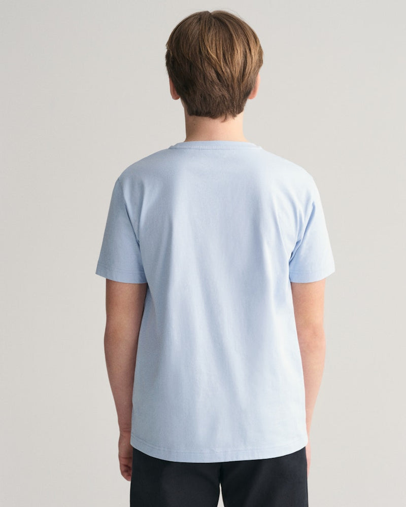 Tonal Shield T-Shirt - Fresh Blue