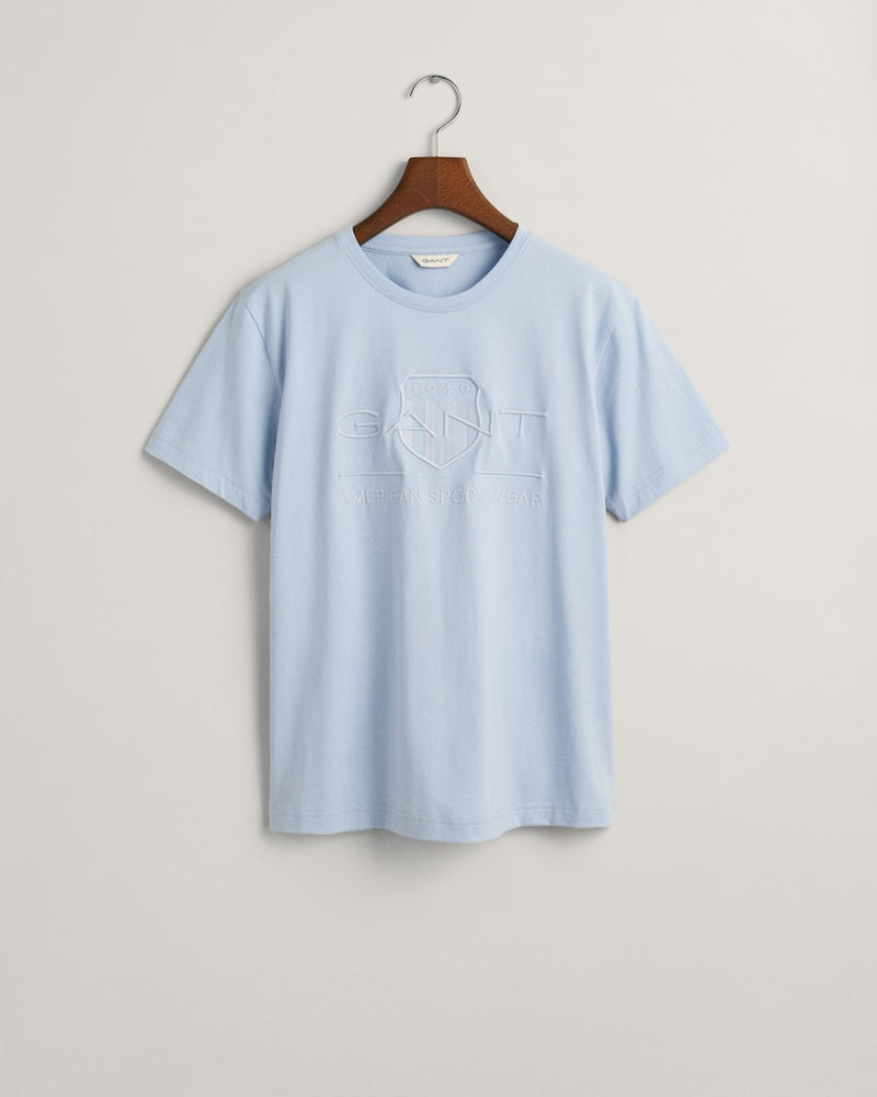 Tonal Shield T-Shirt - Fresh Blue