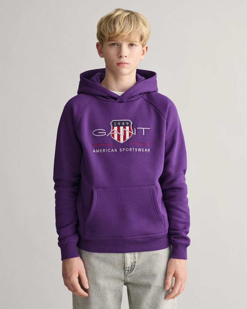 Archive Shield Hoodie - Pansy Purple