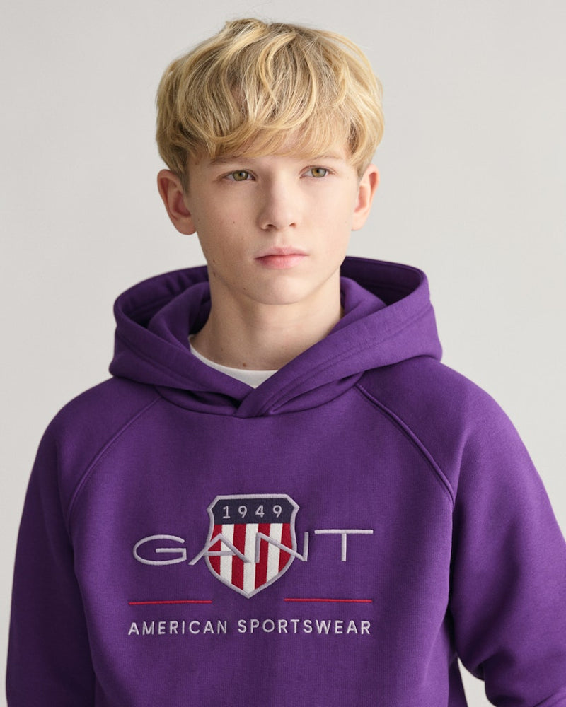 Archive Shield Hoodie - Pansy Purple