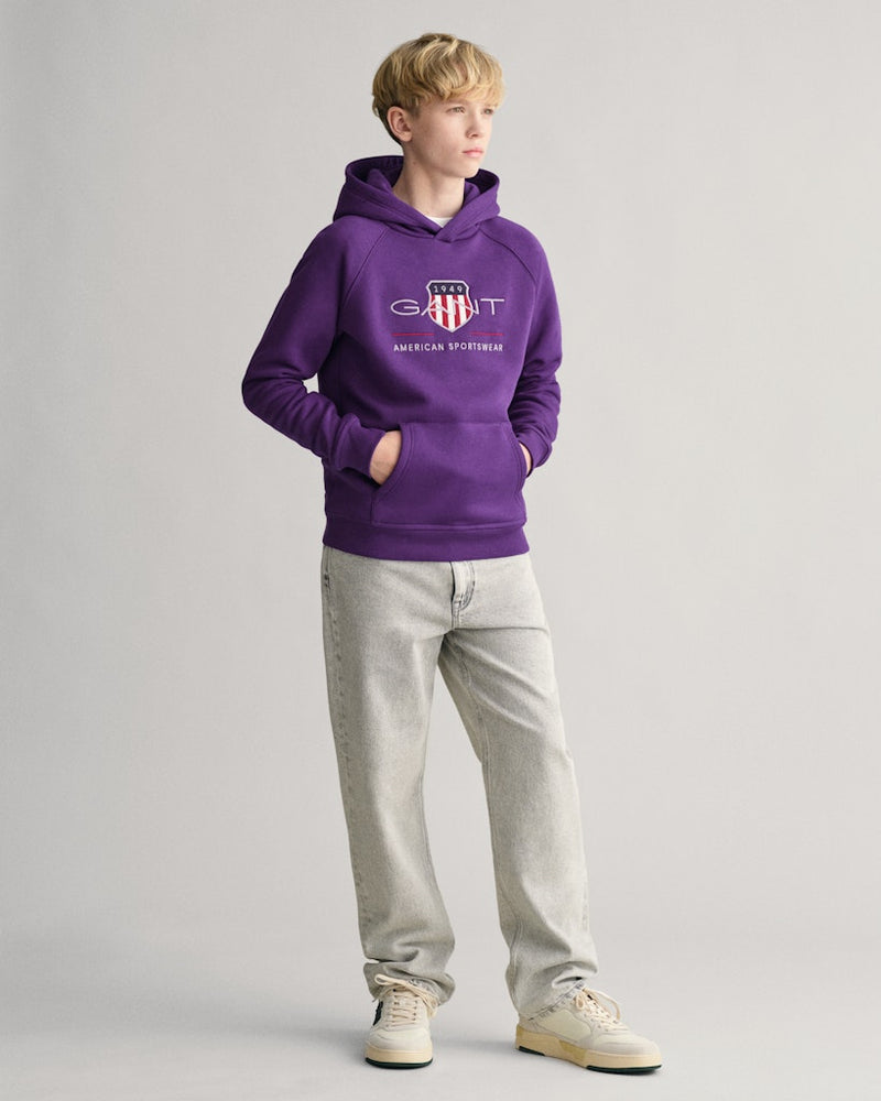 Archive Shield Hoodie - Pansy Purple