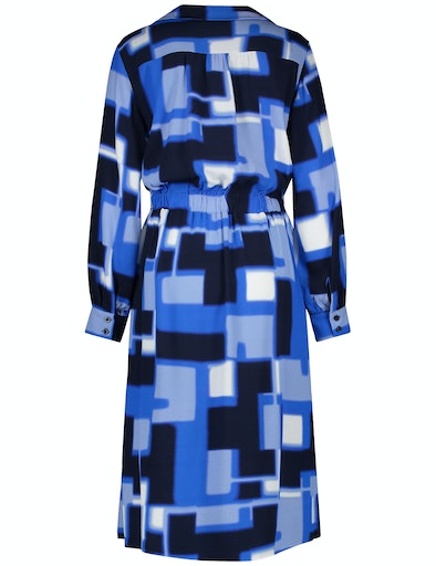 Shades Of Blue Dress - Blue Print