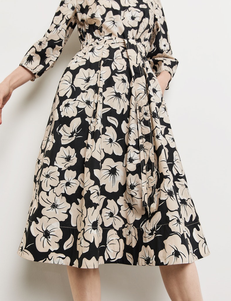 Flower Maniac Dress - Black/ecru/white