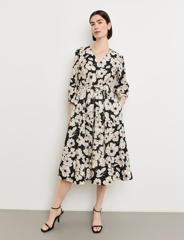 Flower Maniac Dress - Black/ecru/white