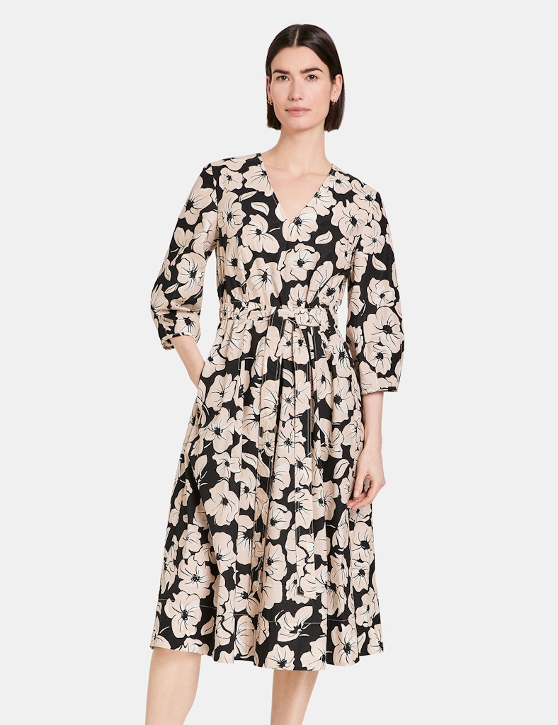 Flower Maniac Dress - Black/ecru/white