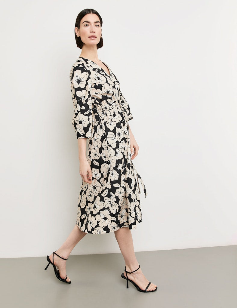 Flower Maniac Dress - Black/ecru/white