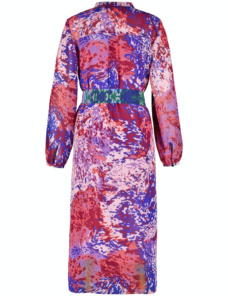 Ocean Wonders Dress - Blue/red/orange Print