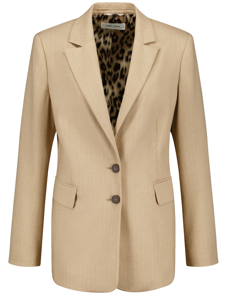 Blue Dimension Blazer - Camel/beige