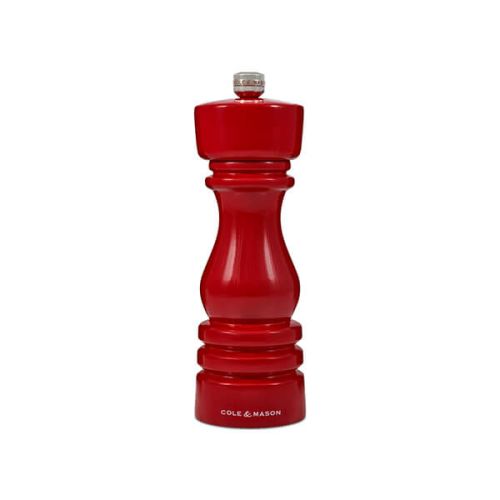 London 180mm Pepper Mill - Red Gloss