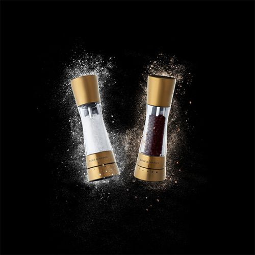 Precision+ Derwent Matt Gold Salt & Pepper Mill Gift Set