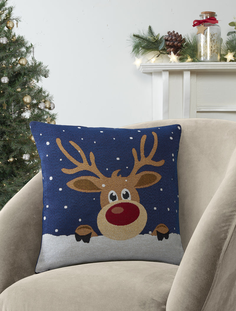 Cute Reindeer Cushion Cover