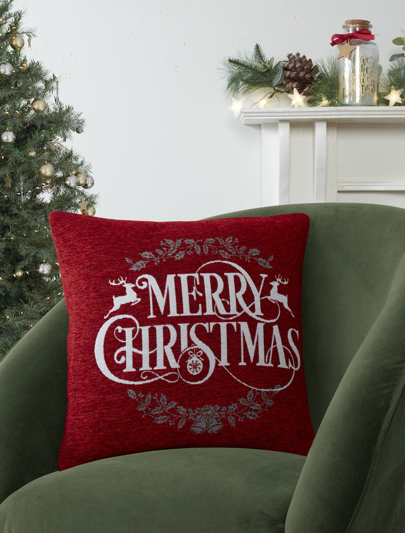 Merry Reindeer Cushion Cover