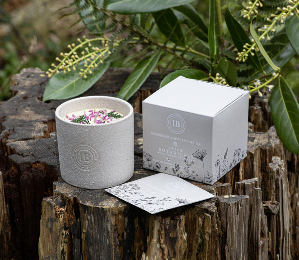 Wildflowers of Ireland Candle - Elderberry & Spotted Nettle