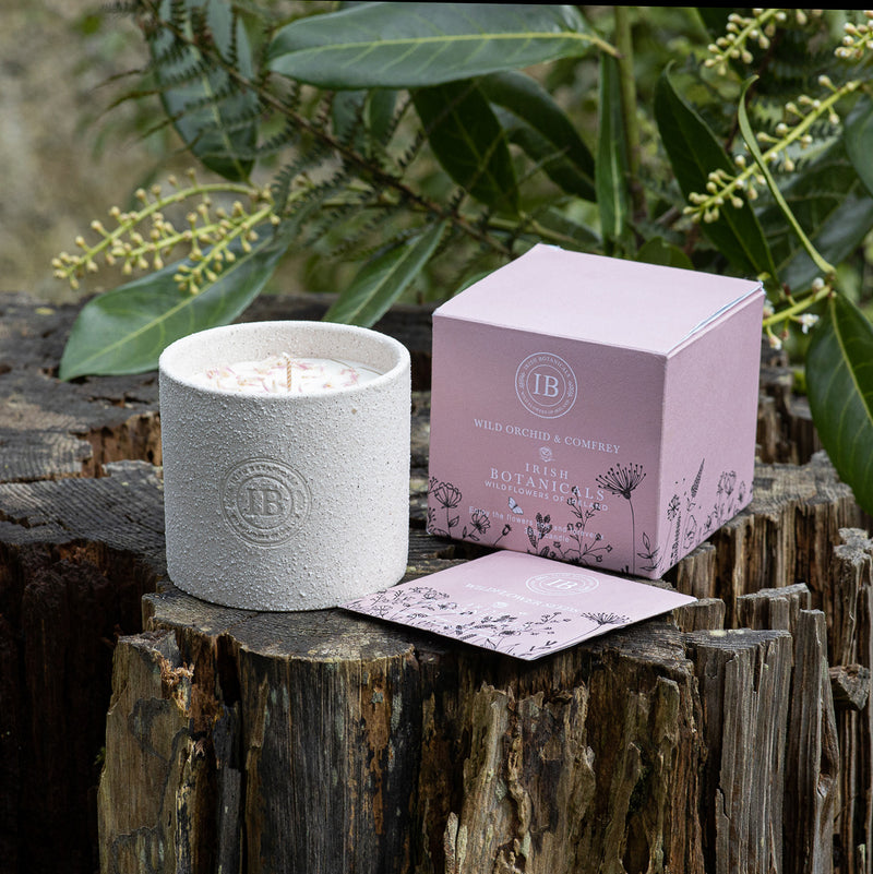 Wildflowers of Ireland Candle - Wild Orchid & Comfrey