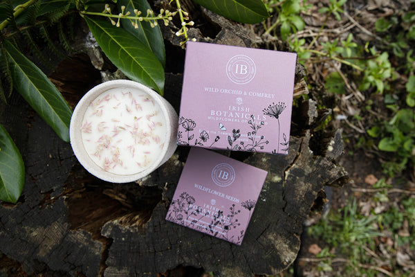 Wildflowers of Ireland Candle - Wild Orchid & Comfrey