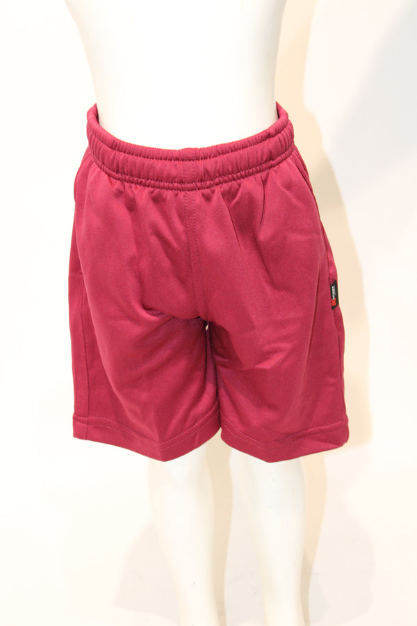 Woven School Shorts - Maroon