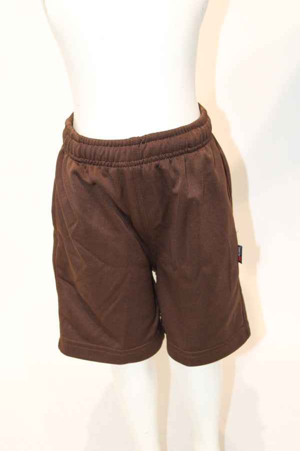 Woven School Shorts - Brown