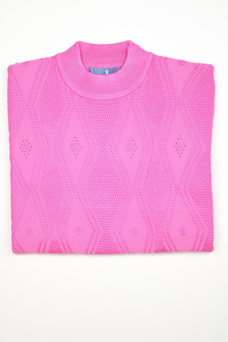 Turtle Neck Jumper - Petal Pink