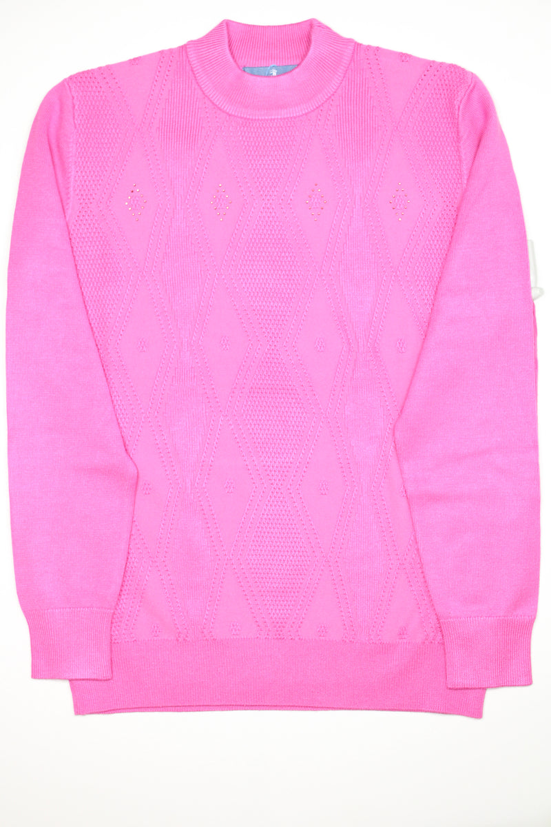 Turtle Neck Jumper - Petal Pink