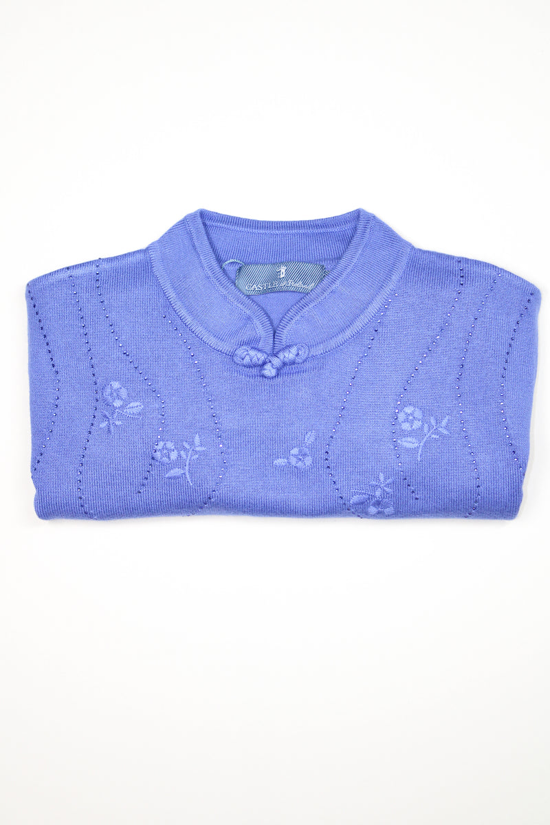 Round Neck Jumper - Hyacinth