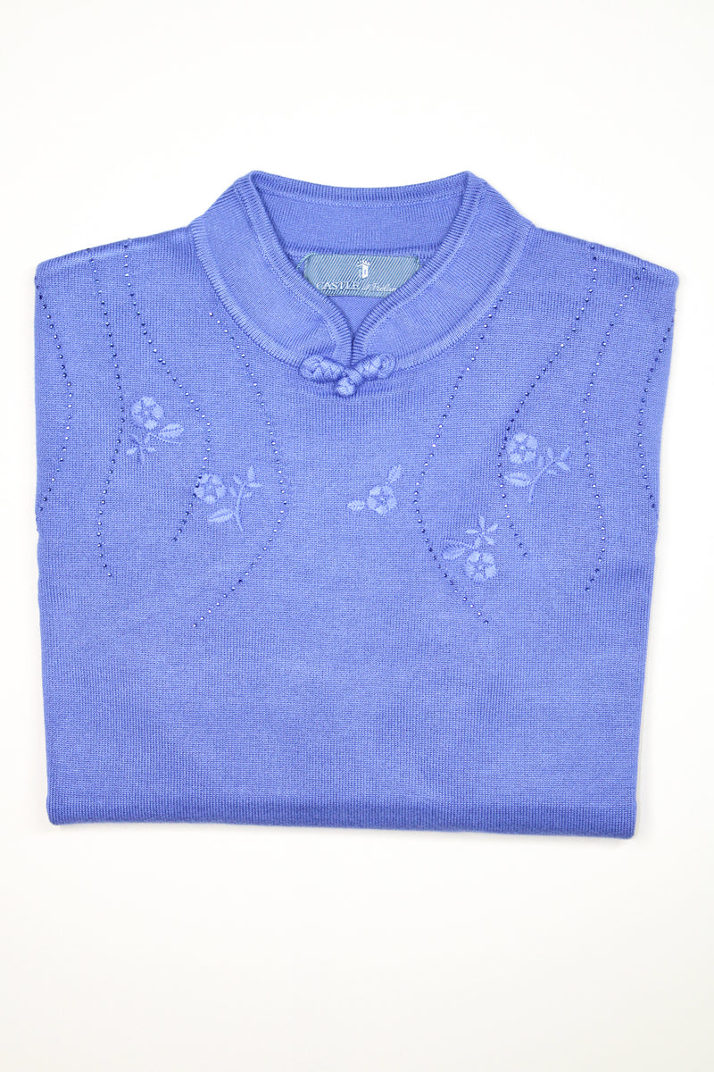 Round Neck Jumper - Hyacinth