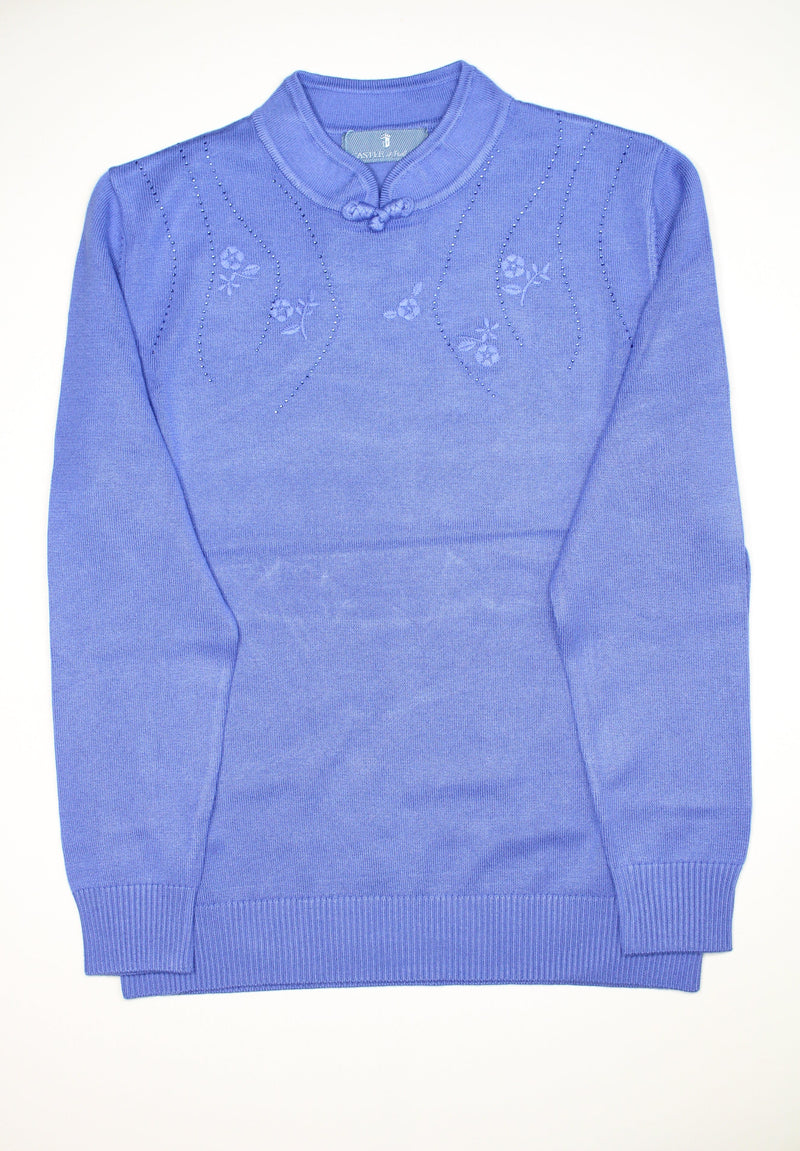 Round Neck Jumper - Hyacinth