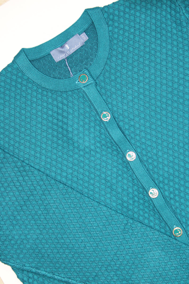 Cardigan - Petrol Blue