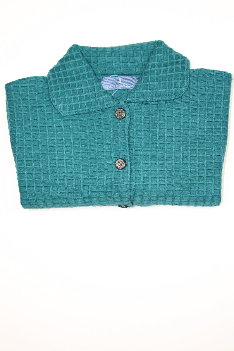 Cardigan - Petrol Blue