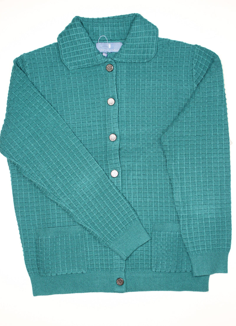 Cardigan - Petrol Blue