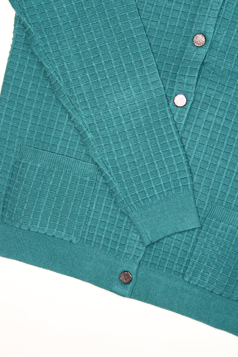 Cardigan - Petrol Blue