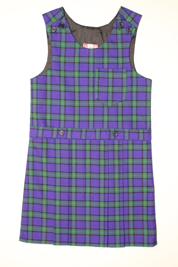 Tartan Pinafore - Purple