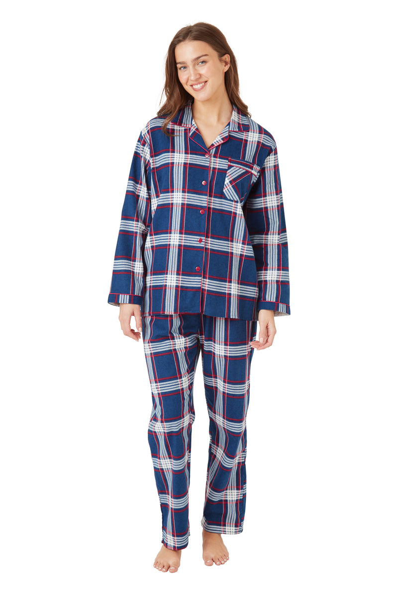 Check Wincey Pyjama - Navy