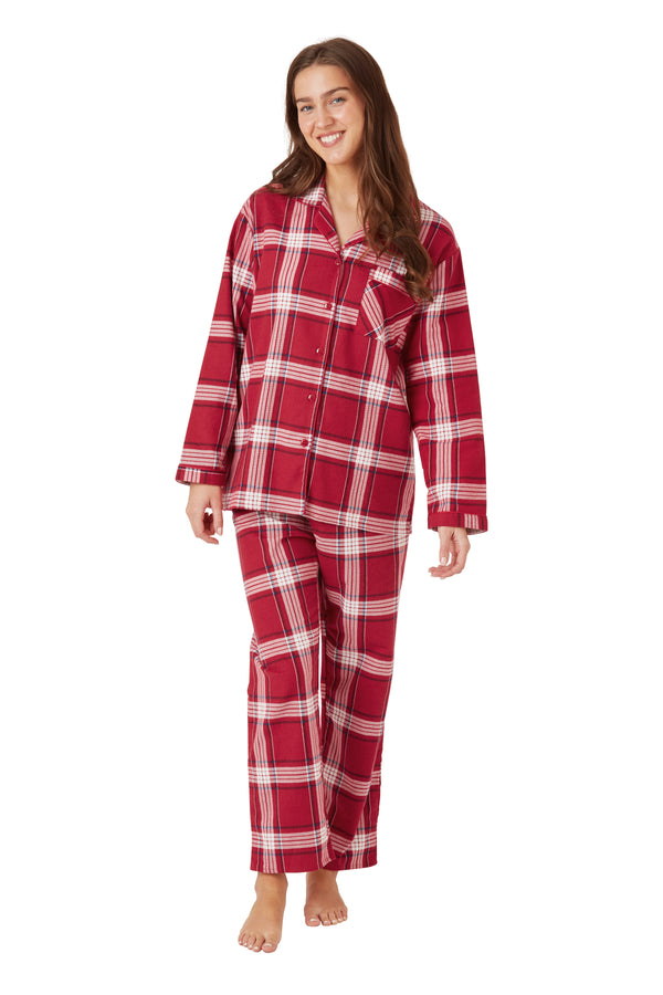 Check Wincey Pyjama - Red