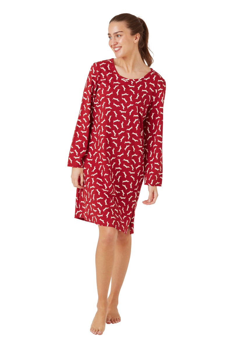 Dachshund Nightshirt - Red