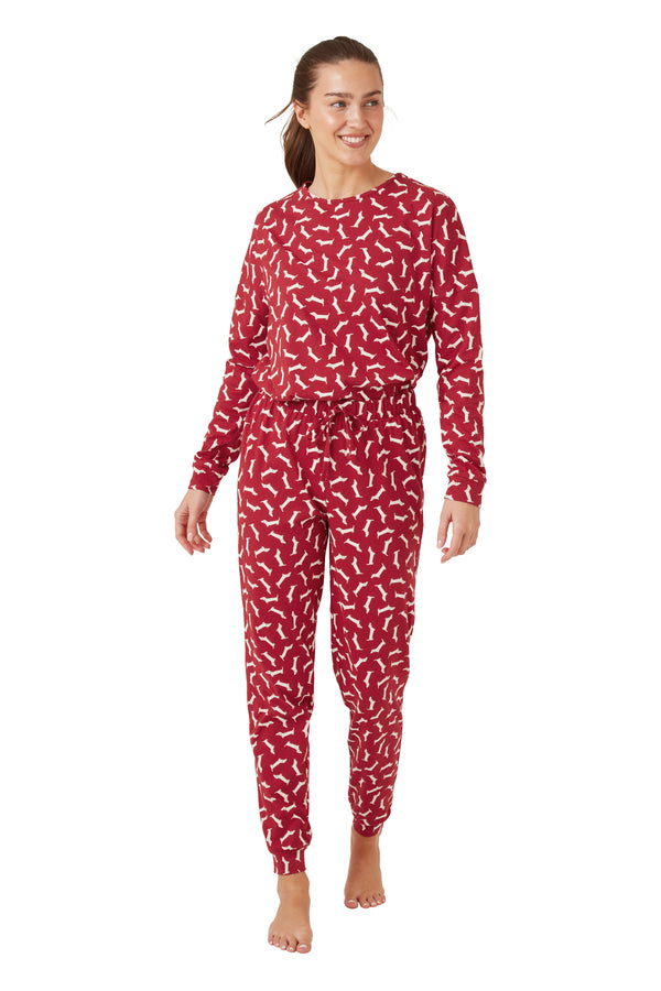 Dog Pyjama - Red