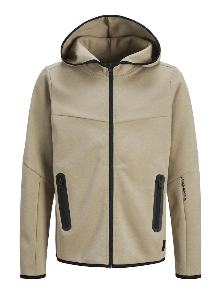 Fusion Zipped Hoodie - Crockery