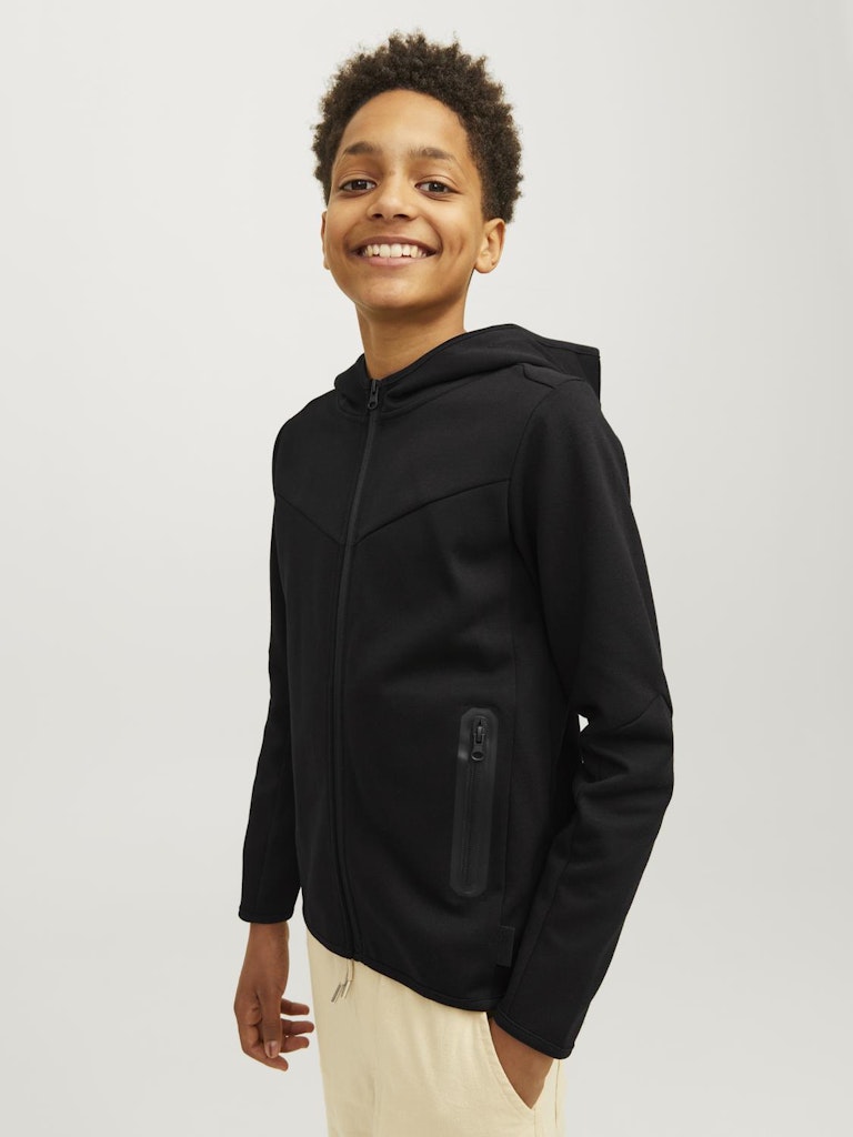 Fusion Zipped Hoodie - Black