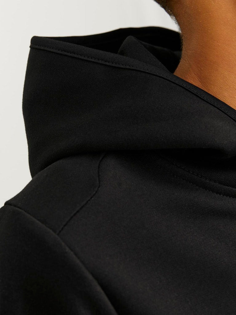 Fusion Zipped Hoodie - Black