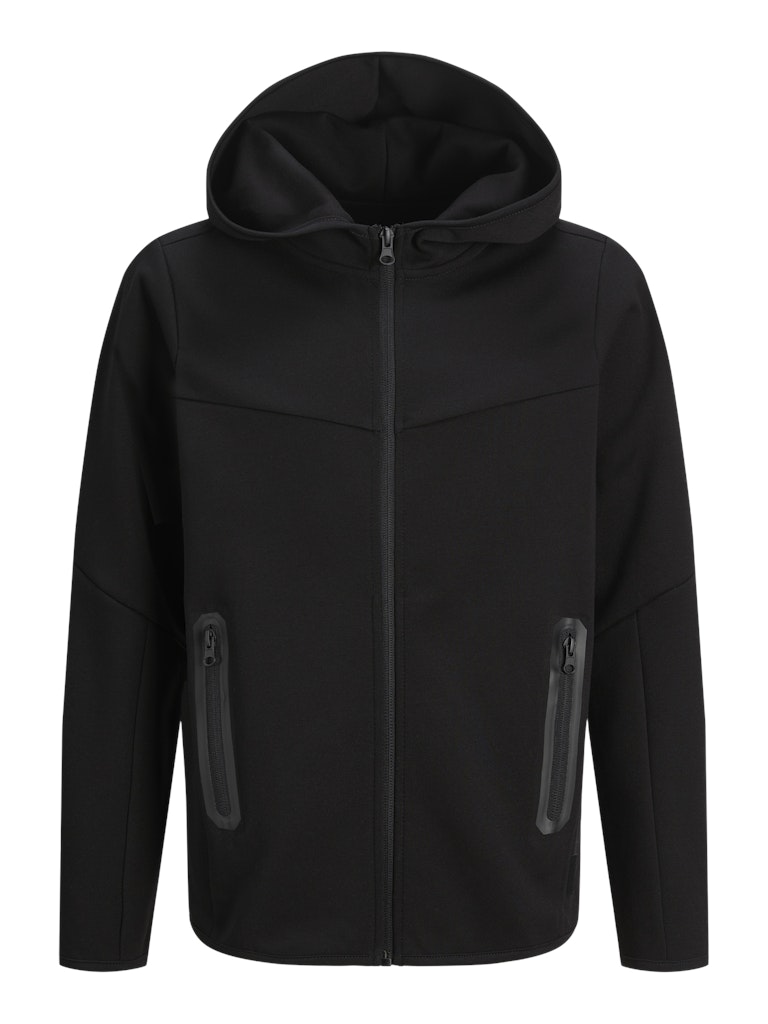 Fusion Zipped Hoodie - Black