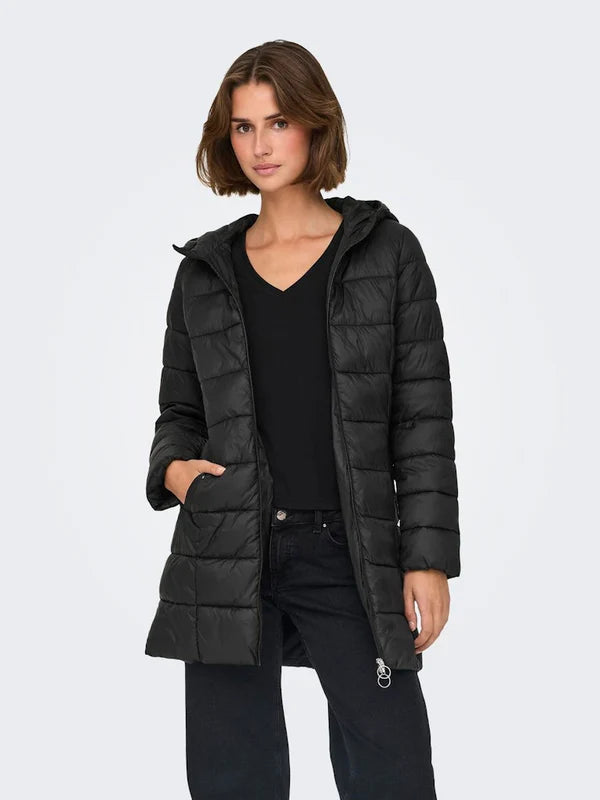 Zulu Long Padded Jacket - Black